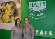 Leigh Green, Marketing Manager at Halls with the new CEO Tracey Davis, this was Tracey's first Fruit Logisitca.